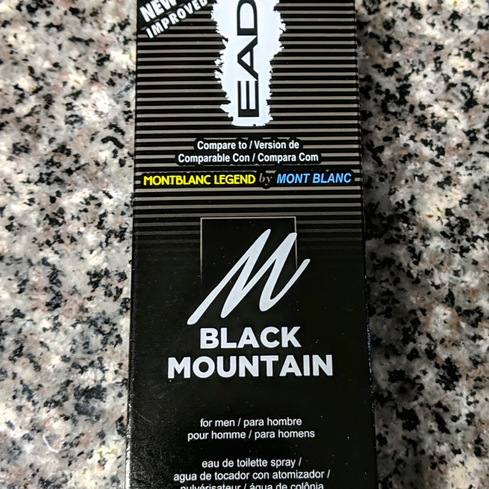 Mens black mountain